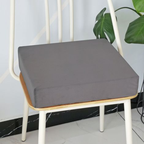 Coussin De Siège Extérieur - 40 x 40 x 3 cm - Mousse Haute Résilience 50D - Tissu Velours Antidérapant - Pour Terrasse Patio Chaise Canapé Sol - 1 Pièce (1/5)