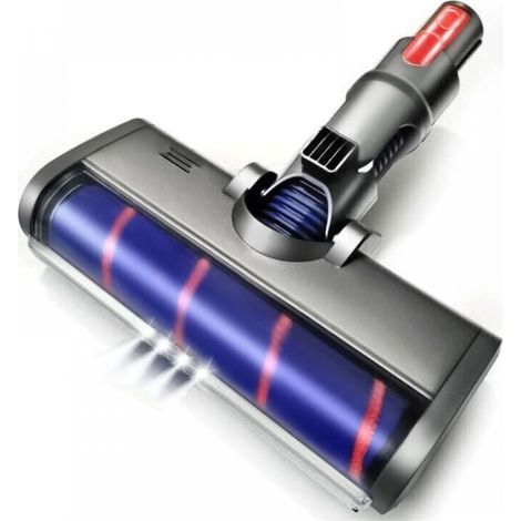 Spazzola rotante turbo motorizzata compatibile con V7 V8 V10 V11, rullo morbido per pavimenti in parquet e piastrelle e luce LED automatica - Accessorio per aspirapolvere (1/3)
