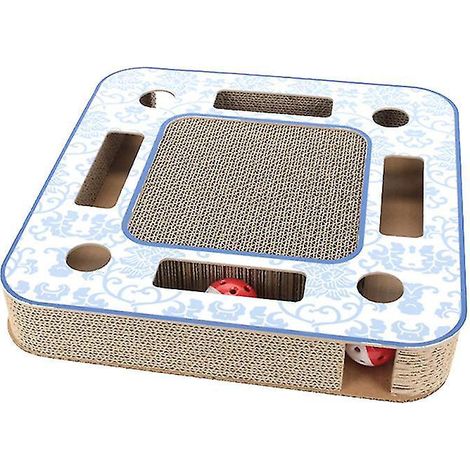 Plateau de jeu en papier ondulé pour chats (1/3)