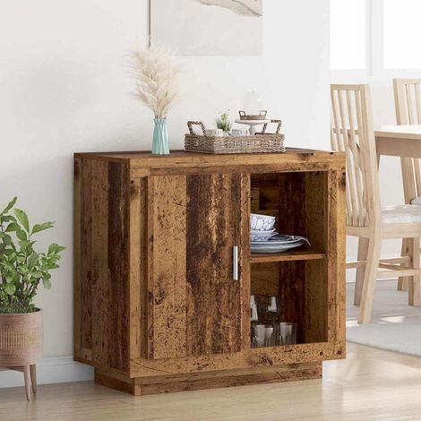Buffet-Meuble de rangement Bois ancien 40 x 80 x 75 cm Bois d'ingénierie 155742 (1/5)