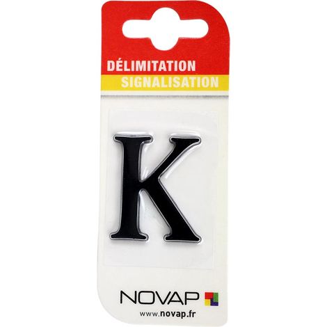 Lettre K Noire Hauteur 25mm - 4620206