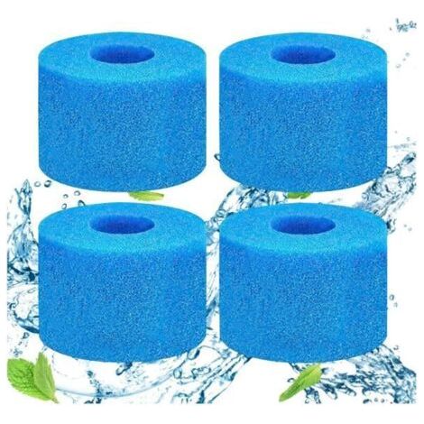 Schaumstofffilter für Whirlpool – S1 – 4er-Pack – Filterschwamm – Entfernt Verunreinigungen – Runde Form (1/5)