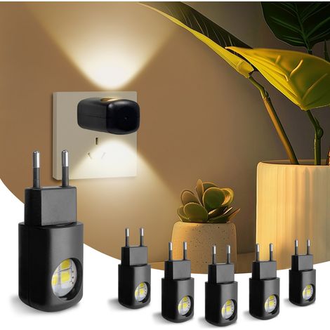 Luce notturna intelligente con sensore, luce notturna con sensore di movimento, luce notturna con sensore di movimento umano, lampada da parete/faretto a LED per la camera da letto