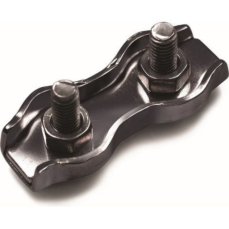 SUJETACABLE PLANO DOBLE INOX  PARA CABLE Ø 6  10 PZ