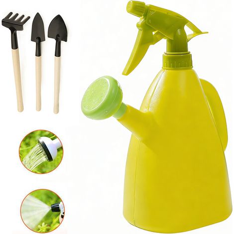 Arrosoir avec Système de Pulvérisation Réglable 2-en-1 (1L) Inclut un Accessoire de Désherbage Miniature pour en Jardinage (1/5)