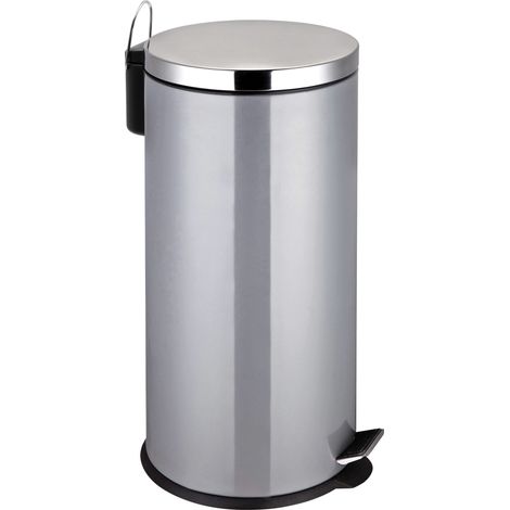 Premier Housewares Grey Stainless Steel Pedal Bin - 30 Ltr (1/2)