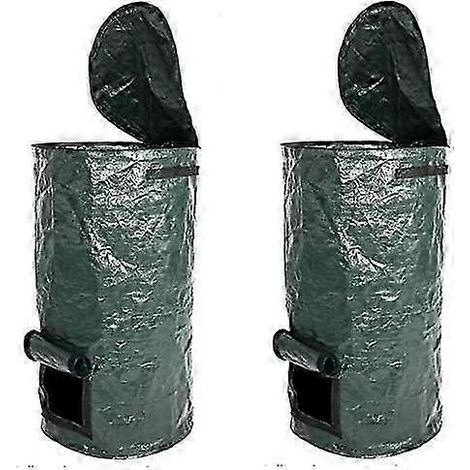Yicare Lot de 2 sacs à compost pour déchets organiques, composteur de déchets de jardin B... (1/4)