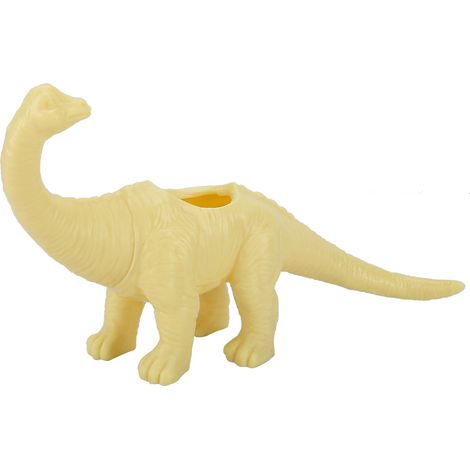 Pot de fleur dinosaure jaune pour cactus et plantes succulentes, décoration jardin extérieur. (1/5)