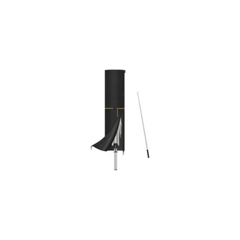Telo di copertura per ombrellone con asta, in robusto tessuto Oxford, protettivo per ombrelloni da 3 m, 4 m e 5 m, grande copertura per esterni per ombrelloni a braccio laterale, 240x57/57 cm - Crezuo