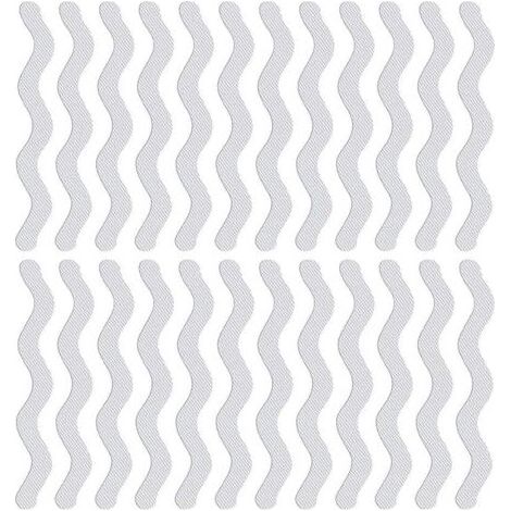 Tapis antidérapant pour baignoire et douche, bande antidérapante auto-adhésive, autocollants de sécurité pour marches de baignoire et douche – Lot de 24 pièces (1/5)