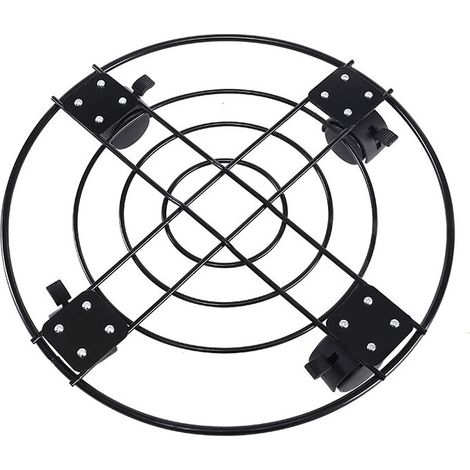 Support pour plantes de 13 pouces avec roulettes Support pour plantes roulantes avec roues, pot de jardin en fer robuste, chariot pour plantes en pot avec serrure, convient pour l'extérieur et l'intér