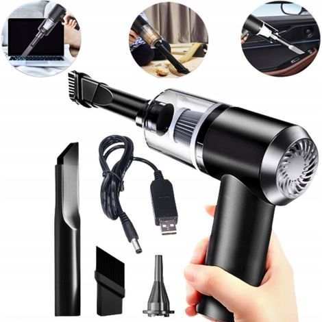 MINI ASPIRAPOLVERE + SOFFIATORE PICCOLO PORTATILE SENZA FILI 2 IN 1 POTENTE REGALO ELETTRODOMESTICI +