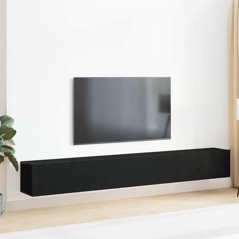 vidaXL Set mobile TV 3 pcs Rovere Nero 80 x 30 x 30 cm (1/5)