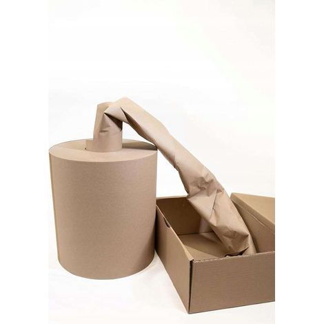 Papel de regalo kraft marrón en rollo de 30 cm / 11 kg para paquetes y regalos. (1/3)
