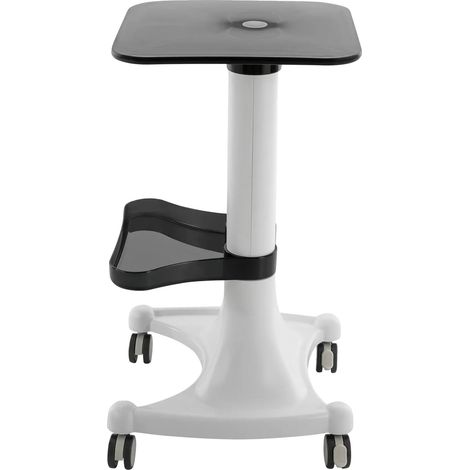 Chariot de Salon, Design à 2 Niveaux, Mobilité Facile, BLANC (1/2)