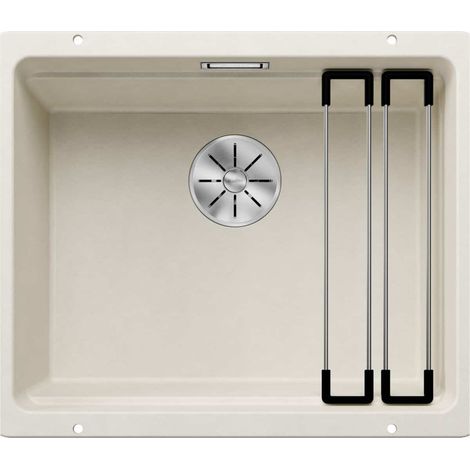 Blanco Etagon 500 - Évier en silgranit, 530x460 mm, avec accessoires, InFino, blanc doux 527075