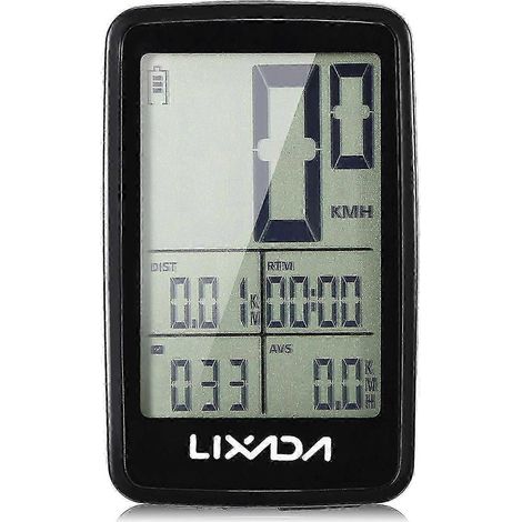 Compteur de vélo sans fil rechargeable USB, compteur de vitesse et odomètre (1/5)