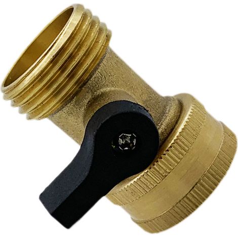Vanne simple passage laiton américain 3/4 pouces robinet tuyau avec interrupteur