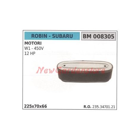 Filtro aria ROBIN per motore rasaerba W1 - 450V 12 HP 008305