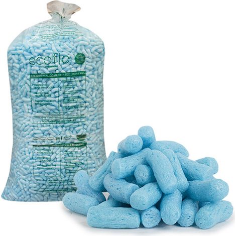 60 x BLUE Eco Flo Biodegradable Loose Fill Packing Peanuts