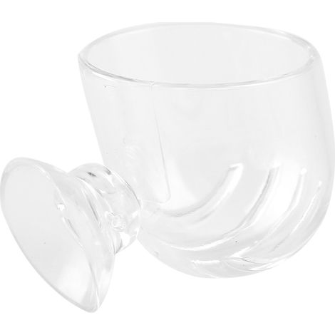 Gobelet d'alimentation en acrylique transparent breveté pour poissons, mangeoire à vers rouges pour aquarium (1/5)
