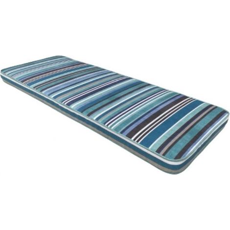 Sandbanks 2 Seater Bench Cushion Pad - L116 x D48 cm - Blue