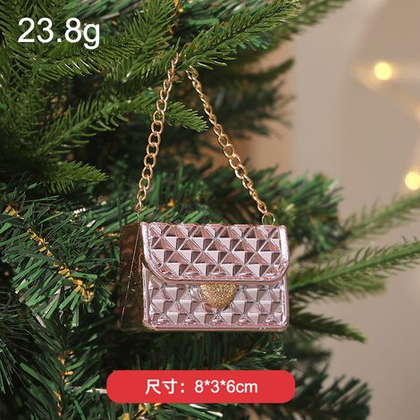 Pink electroplated Christmas tree ornaments, party decorations, Christmas ornaments and supplies
