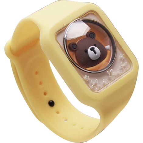 Insektenabweisendes Armband, auslaufsicher, langlebig, vielseitig einsetzbar, sicher, bissfest, Armband für Kinder, Outdoor, gelb (1/5)