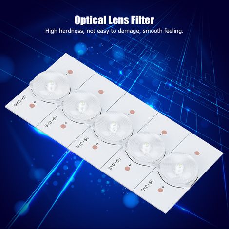 Perles LED SMD 6V Blanc Lumière pour Réparation TV, 20 Pièces avec Lentille Optique Filtre (1/5)