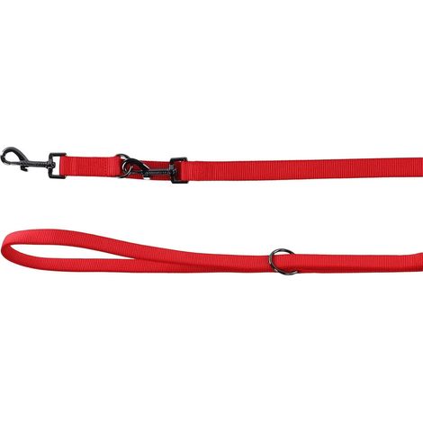 Laisse d'entrainement rouge 25 mm x 2 mètre pour chien - Flamingo (1/3)