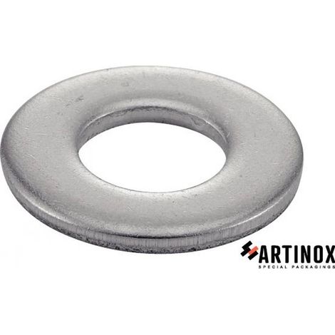 10 Rondelles Plates Moyennes Type M 16 mm - NFE 25514 - Inox A2 - D-Work