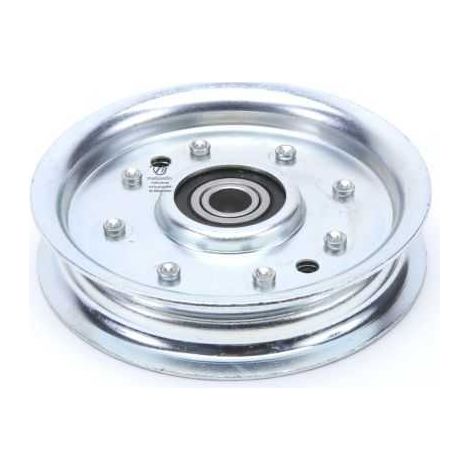 Poulie gorge plate acier avec roulement renforcé. Ø 102 mm. Diamètre rebord 117 mm (1/5)