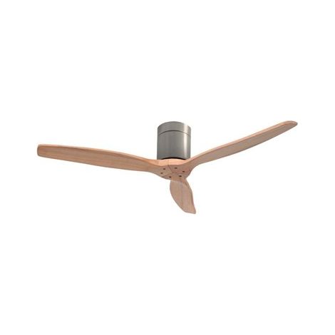 Ventilador techo Mucari con mando Ø132 3 aspas DC Níquel (1/3)