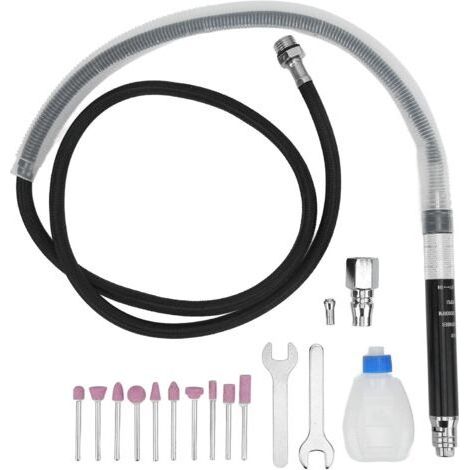 Professionelles pneumatisches Stiftschleifer-Set, Mini-Druckluft-Stiftschleifer mit Zubehör zum Polieren, Gravieren, Schneiden und für Präzisionsarbeiten