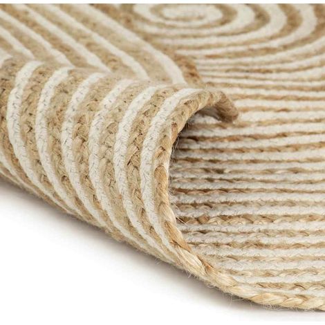 Maison Exclusive - Teppich Handgefertigt Jute mit Spiralen-Design (1/5)