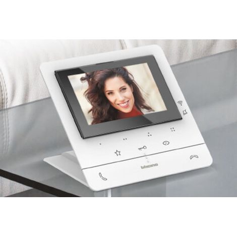 Bticino – Portier vidéo mains libres 2 fils – Écran couleur LCD 5'' – Technologie 2 fils – Commande électrique personnalisable