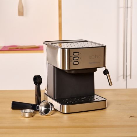 Cafetera Expresso Manual 20 Bares SOLAC CE4481 Espresso INOX I (1/3)