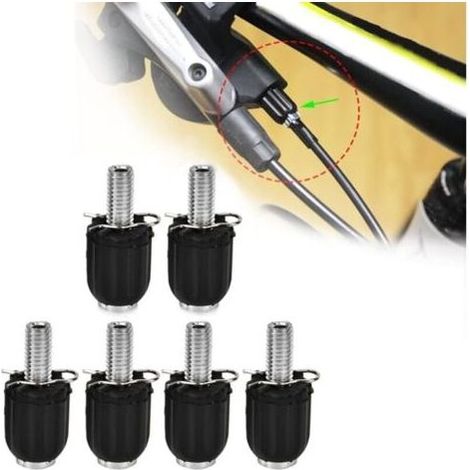 Lntyq Ajusteurs de Câble de Vélo Vis de Réglage du Câble de Vélo M5 pour Thumb Shifter Réglage des Câbles de Frein à Disque 3Pairs (1/5)