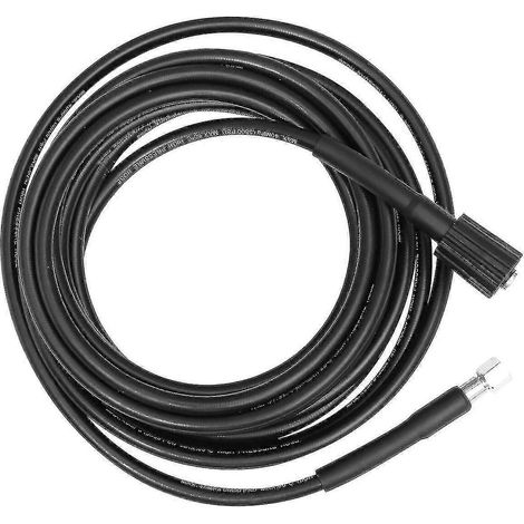 Tuyau haute pression 8 m 160 bars M22 pour nettoyeur haute pression (noir) (1/3)