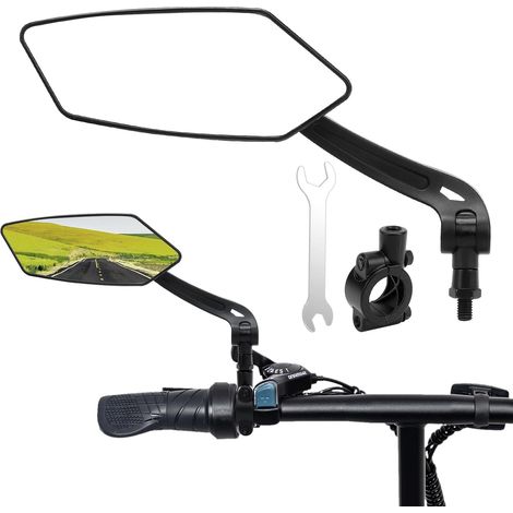 Fahrradrückspiegel, Fahrradrückspiegel für Elektroroller, Elektrofahrrad, Babyauto, verstellbarer 360°-Rückspiegel (1/5)
