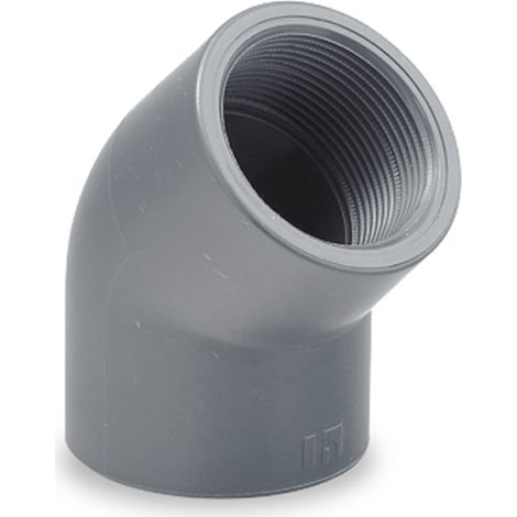 CODO 45º PVC PRESION ROSCADO 1"