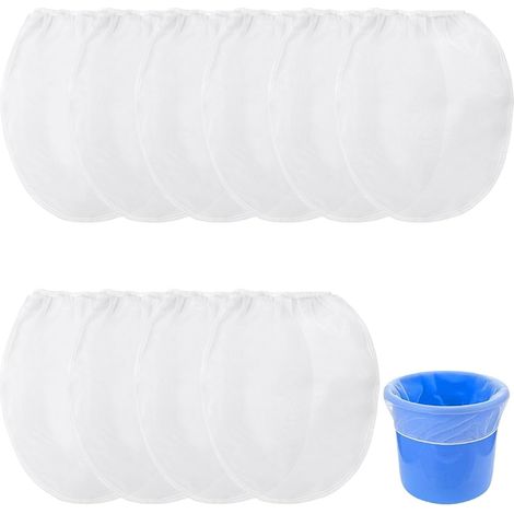 Lot de 10 sacs filtrants à peinture - 1 gallon - Sacs en maille fine - Réutilisables - Filet en nylon à mailles fines - Pour le jardinage de peinture (1/5)