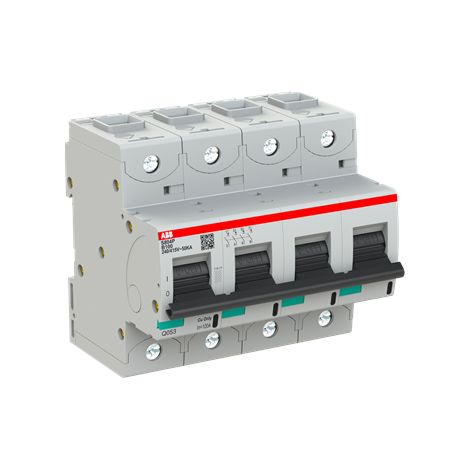 S800P Disjoncteur modulaire 4P 100A courbe B 50kA 2CCG001224R0001 ABB G151693 (1/3)