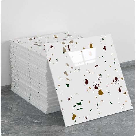 (10 Stück, 30×30 cm, Q099) Selbstklebende Wandaufkleber für Fliesen, Marmorstruktur, Wanddekoration, PET-Material, geeignet für Küchen, Badezimmer, Kamine und Waschküchen.