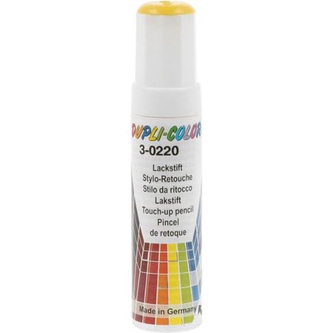Stylo de retouche peinture pour carrosserie - Jaune - 3-0220 - Duplicolor