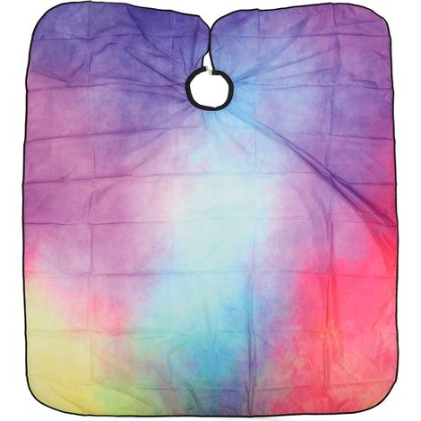Tablier de salon professionnel waterproof anti-taches - Imprimé tie-dye - Polyester - Pour adultes (1/5)