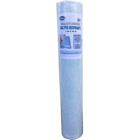 Dulary – Bâche de peinture respirante 1m x 25m – Auto-adhésive – Imperméable – Protection sol pour travaux intérieurs (1/5)