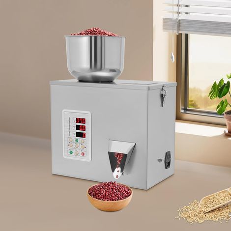 Machine de remplissage automatique pour 1 à 50 g, en acier inoxydable, dosage précis pour les thés, les épices et les poudres - Vitesse d'emballage rapide (2-5 s/sac) avec écran LCD (1/5)