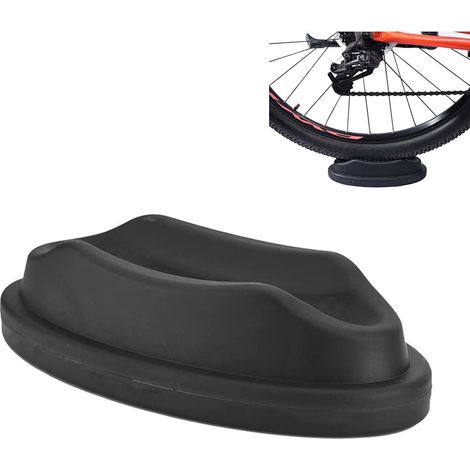 Bloque elevador de rueda de bicicleta Bloque elevador de rueda delantera de bicicleta, soporte de rueda delantera de bicicleta con almohadillas de goma antideslizantes para entrenamiento de ciclismo e (1/5)