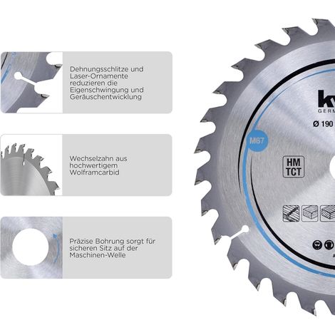 Sierra Circular HM Ø130 x 16 mm 18Z KWB